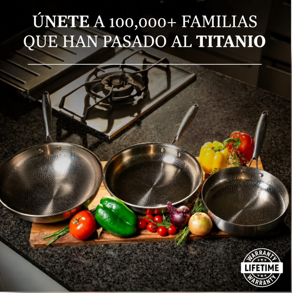 Flamia Titán Pro – Sartén de Titanio Puro