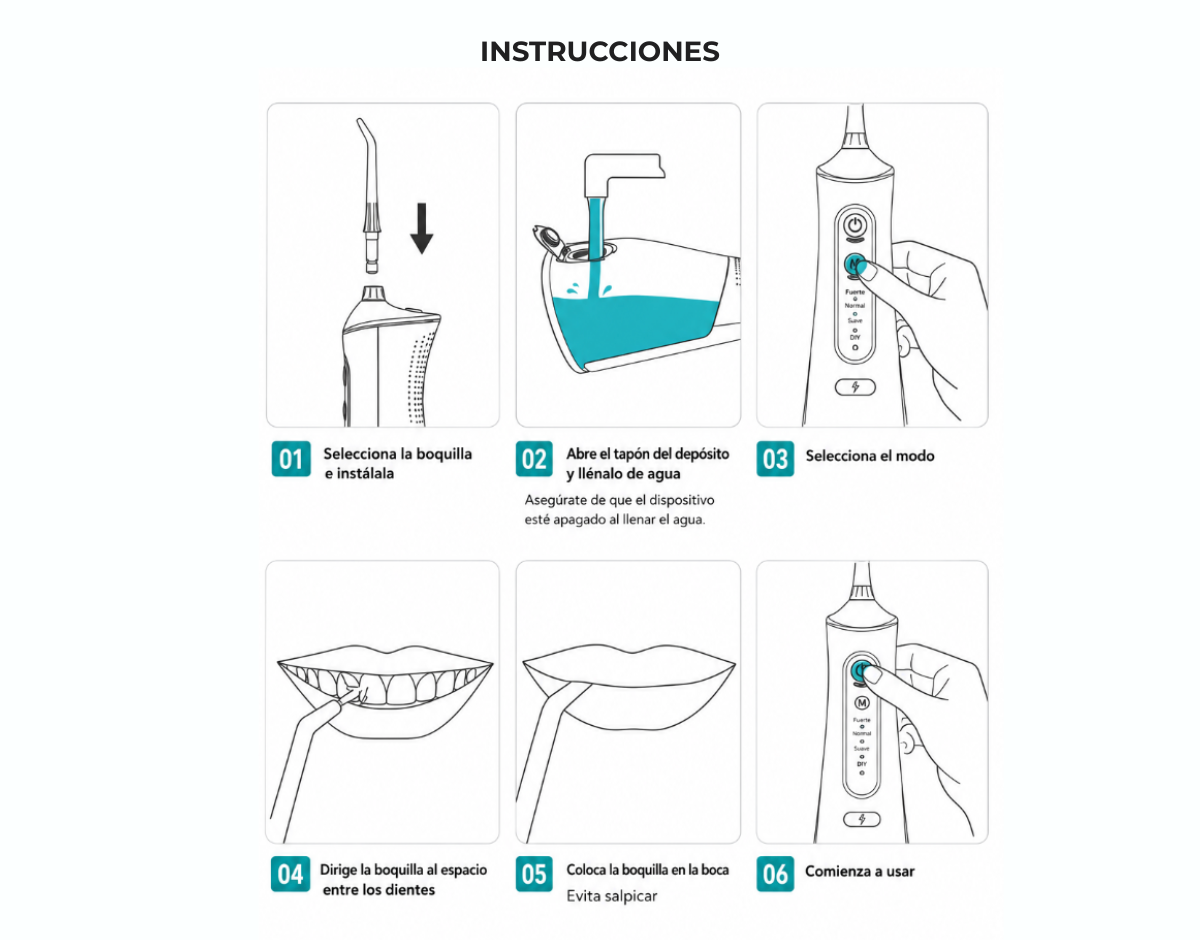 Oraly® HydroDental Pro – Irrigador Bucal Portátil