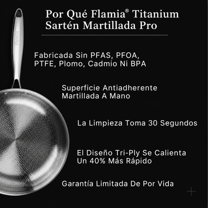 Flamia Titán Pro – Sartén de Titanio Puro