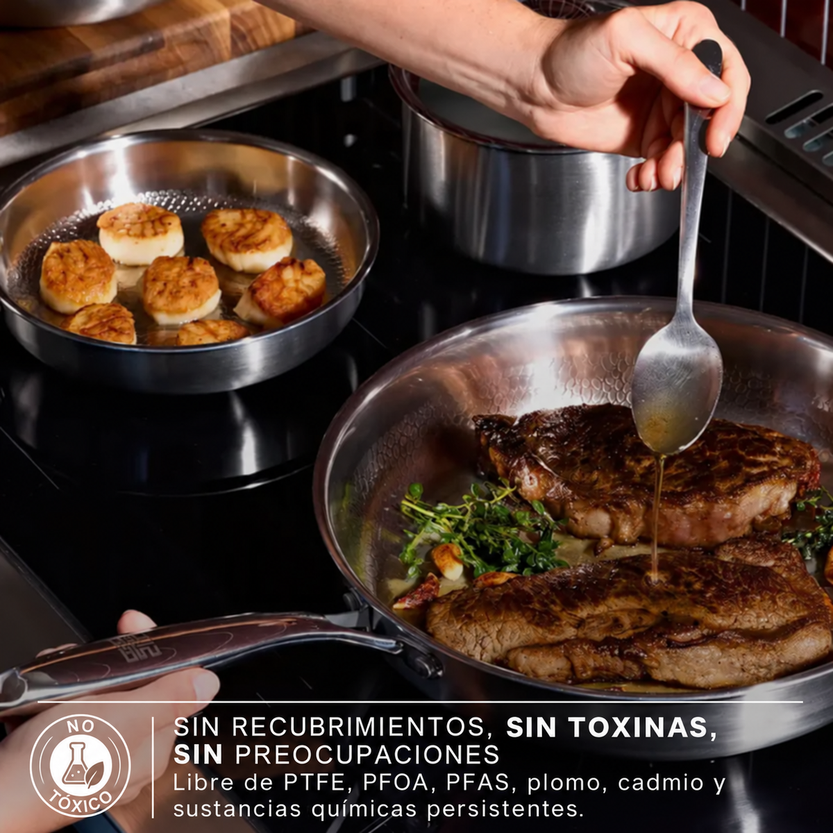 Flamia Titán Pro – Sartén de Titanio Puro